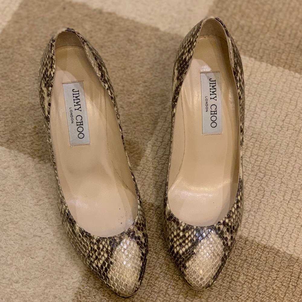 Jimmy Choo Snakeskin pump.